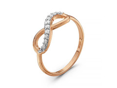Серебряное кольцо «Бесконечность»